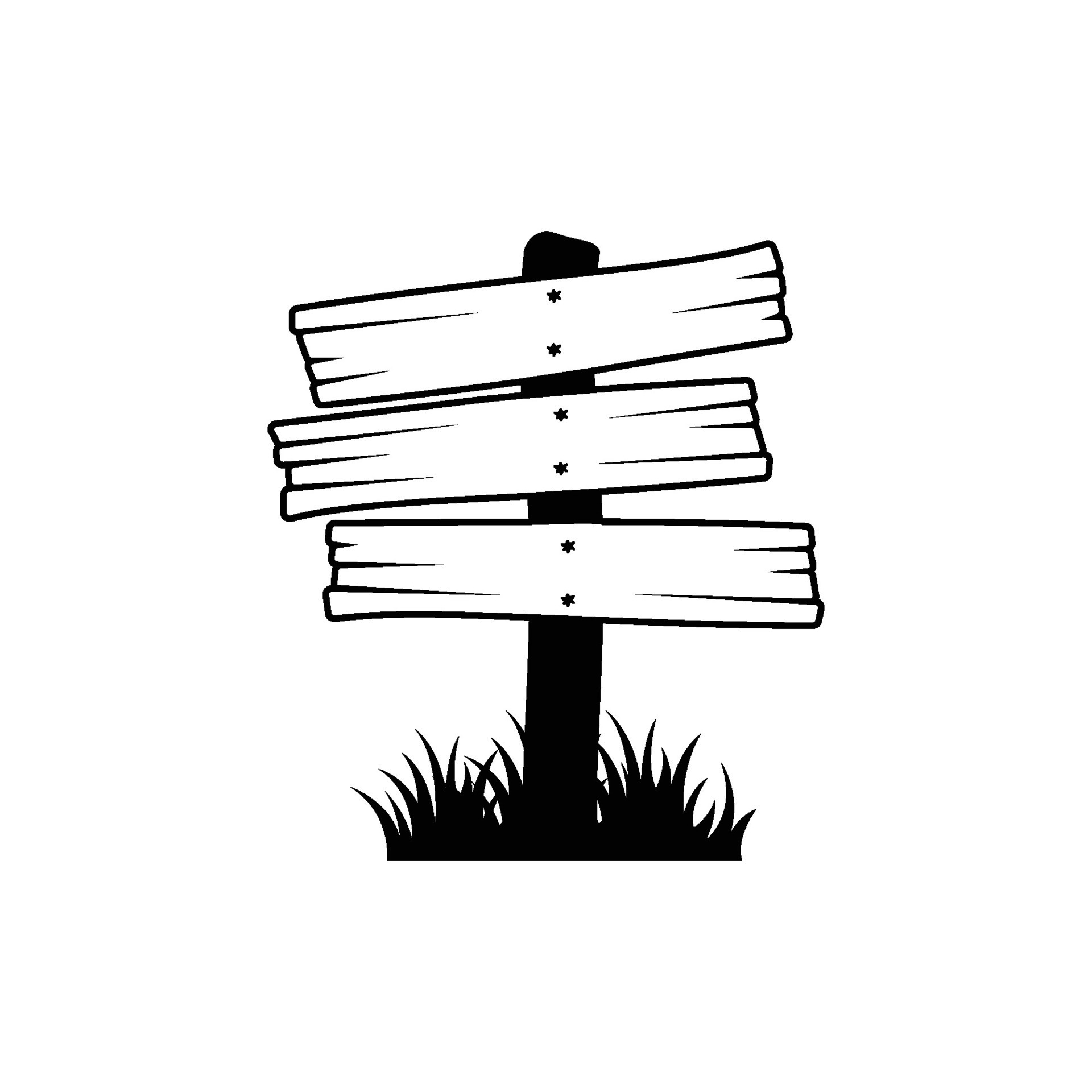 wooden signpost vector 25783040 Vector Art at Vecteezy