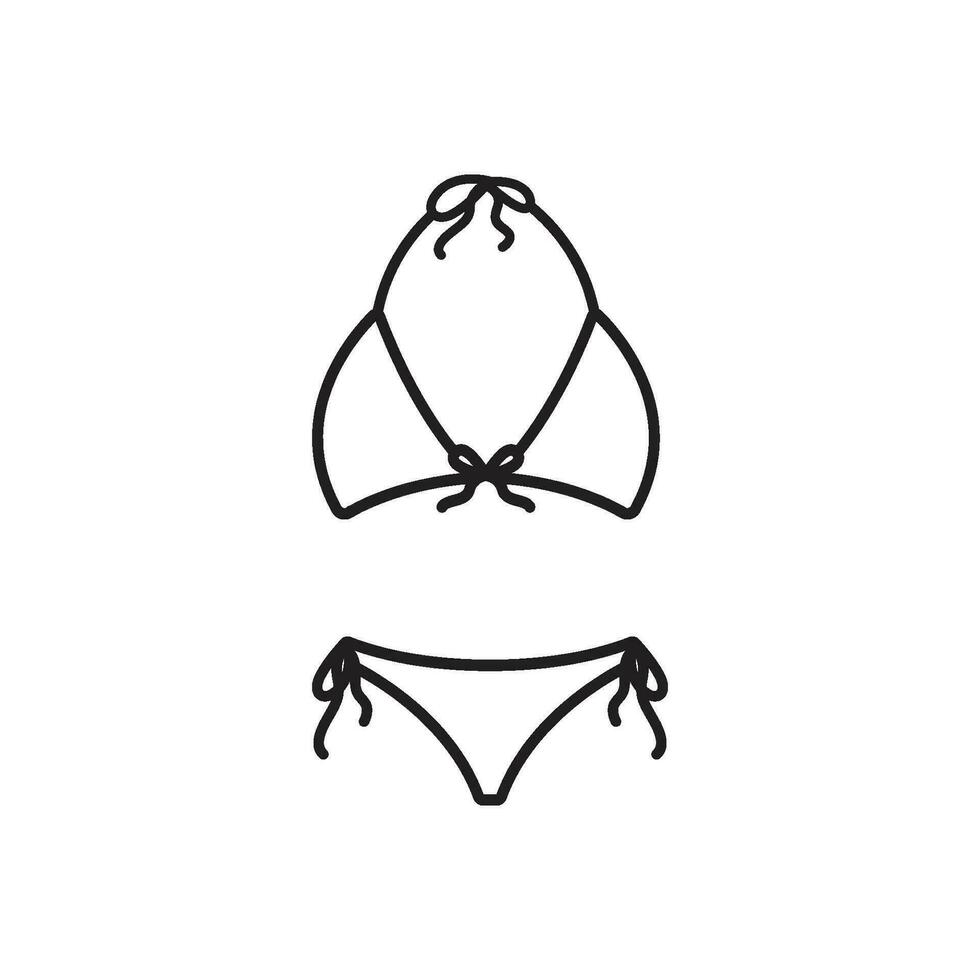 bikini icon vector