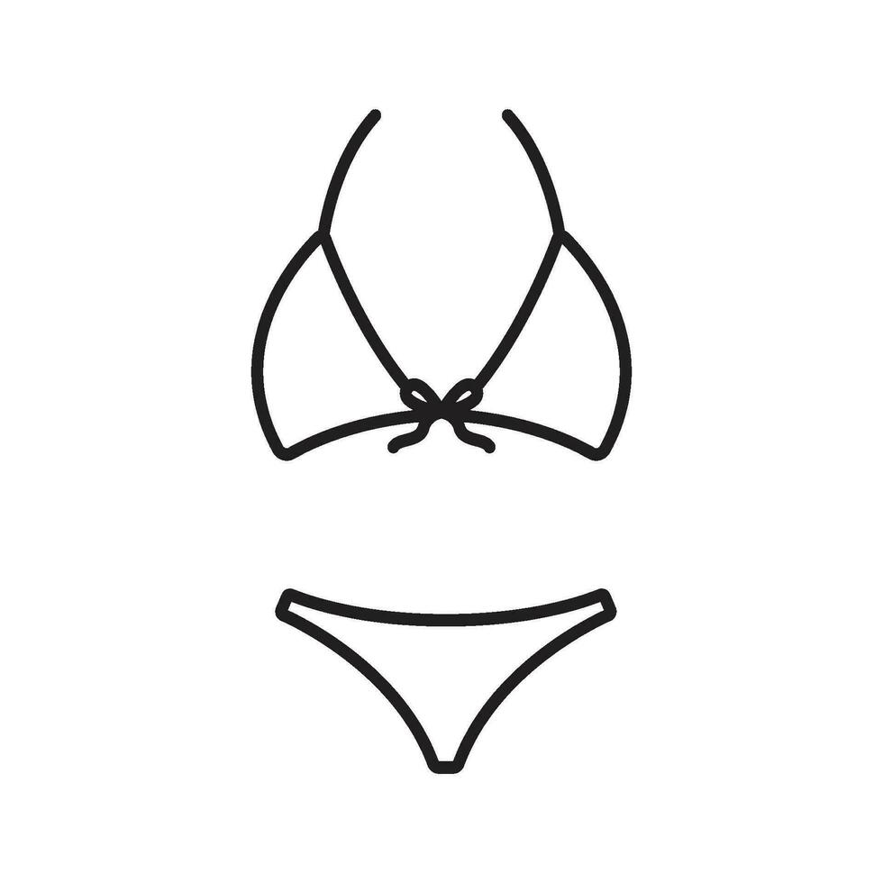 bikini icon vector