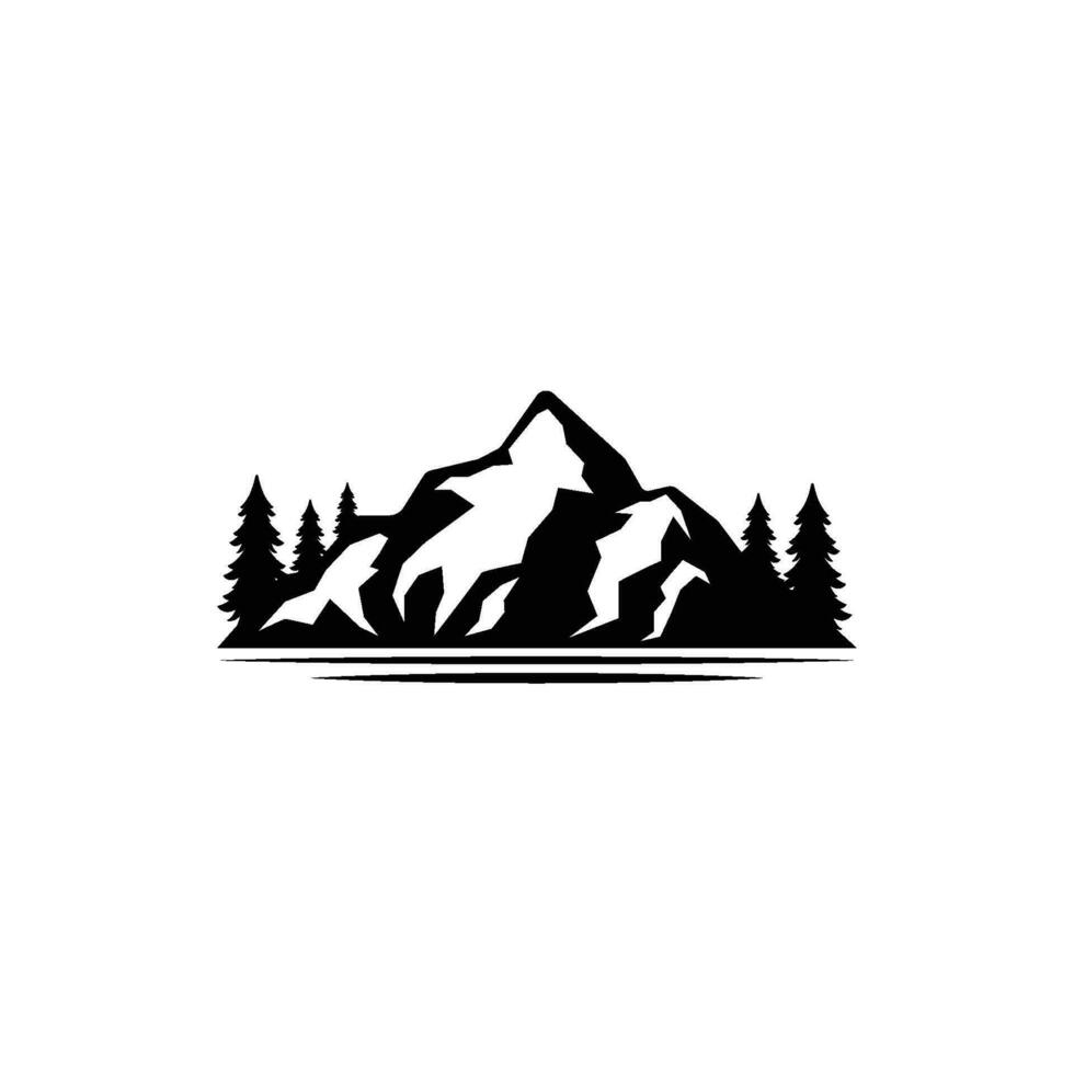 vector logo de montaña