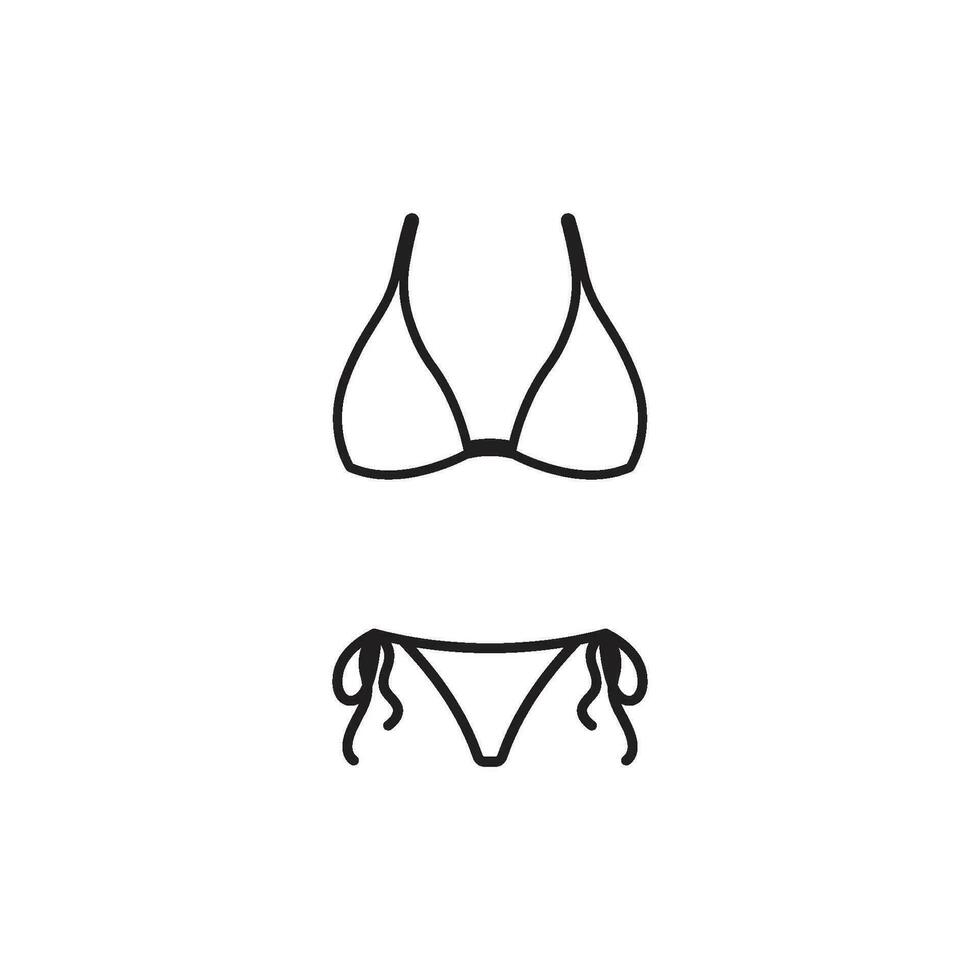 bikini icon vector