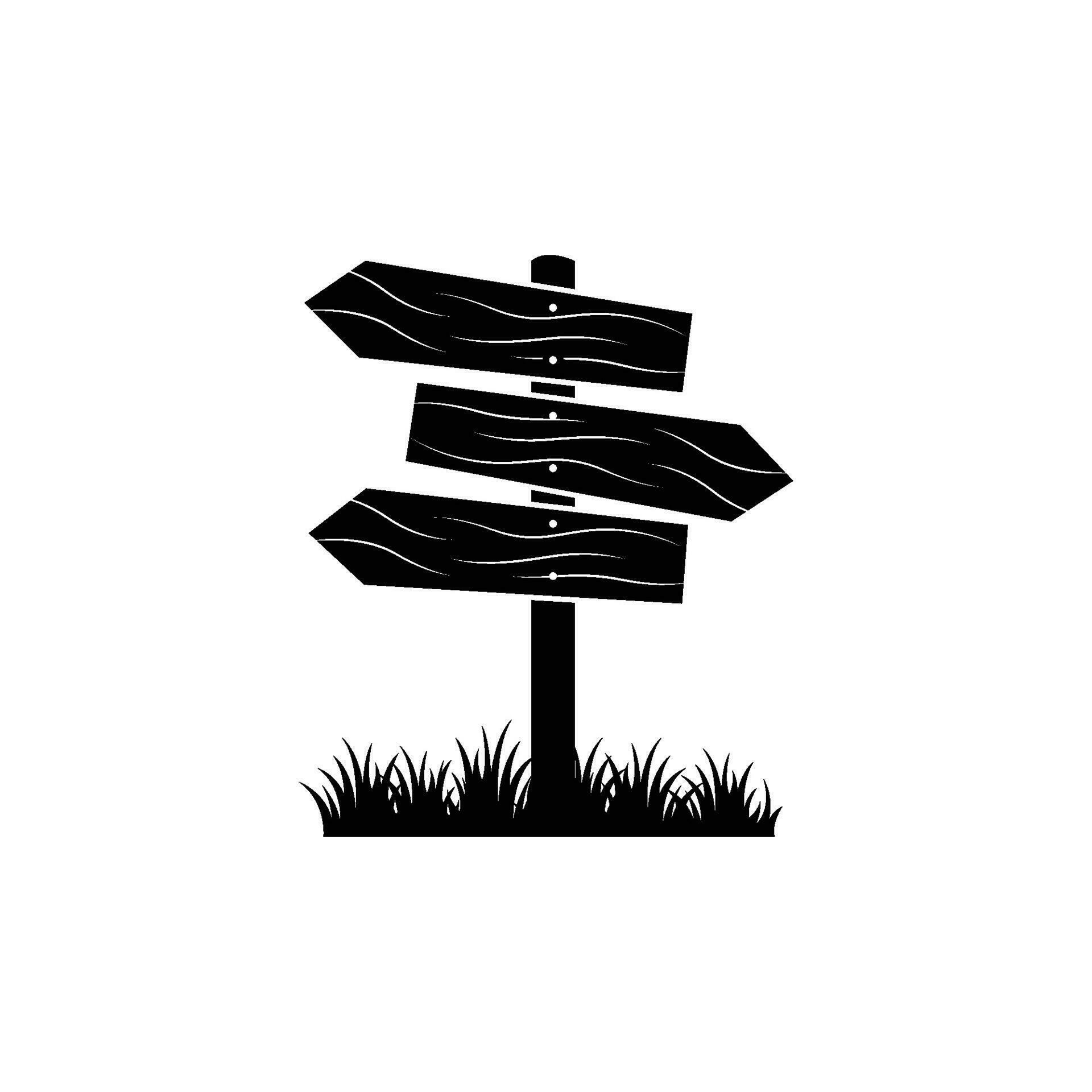 wooden signpost vector 25783080 Vector Art at Vecteezy