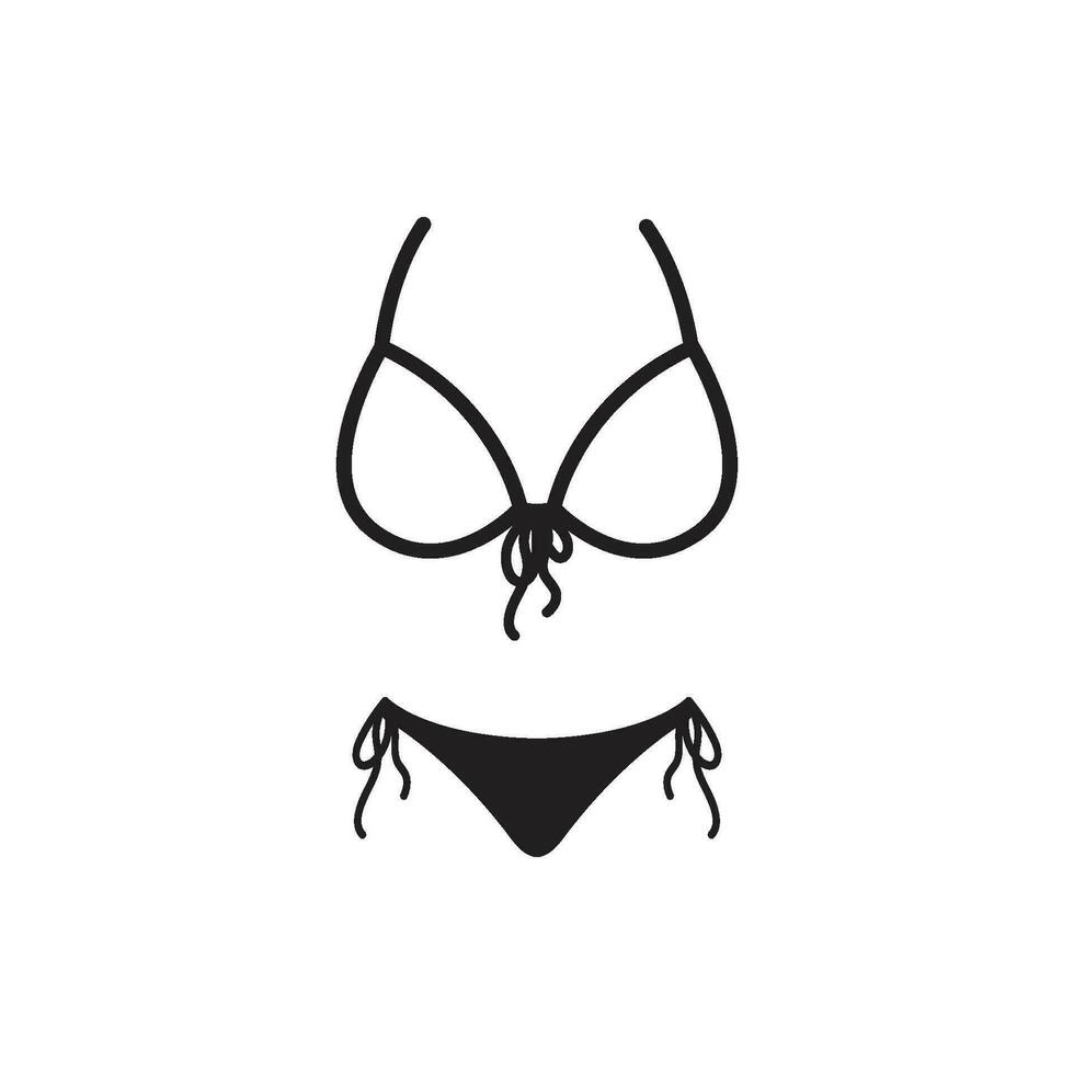 bikini icon vector