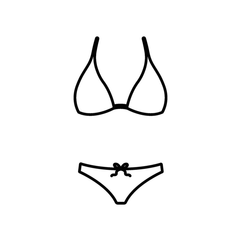 bikini icon vector