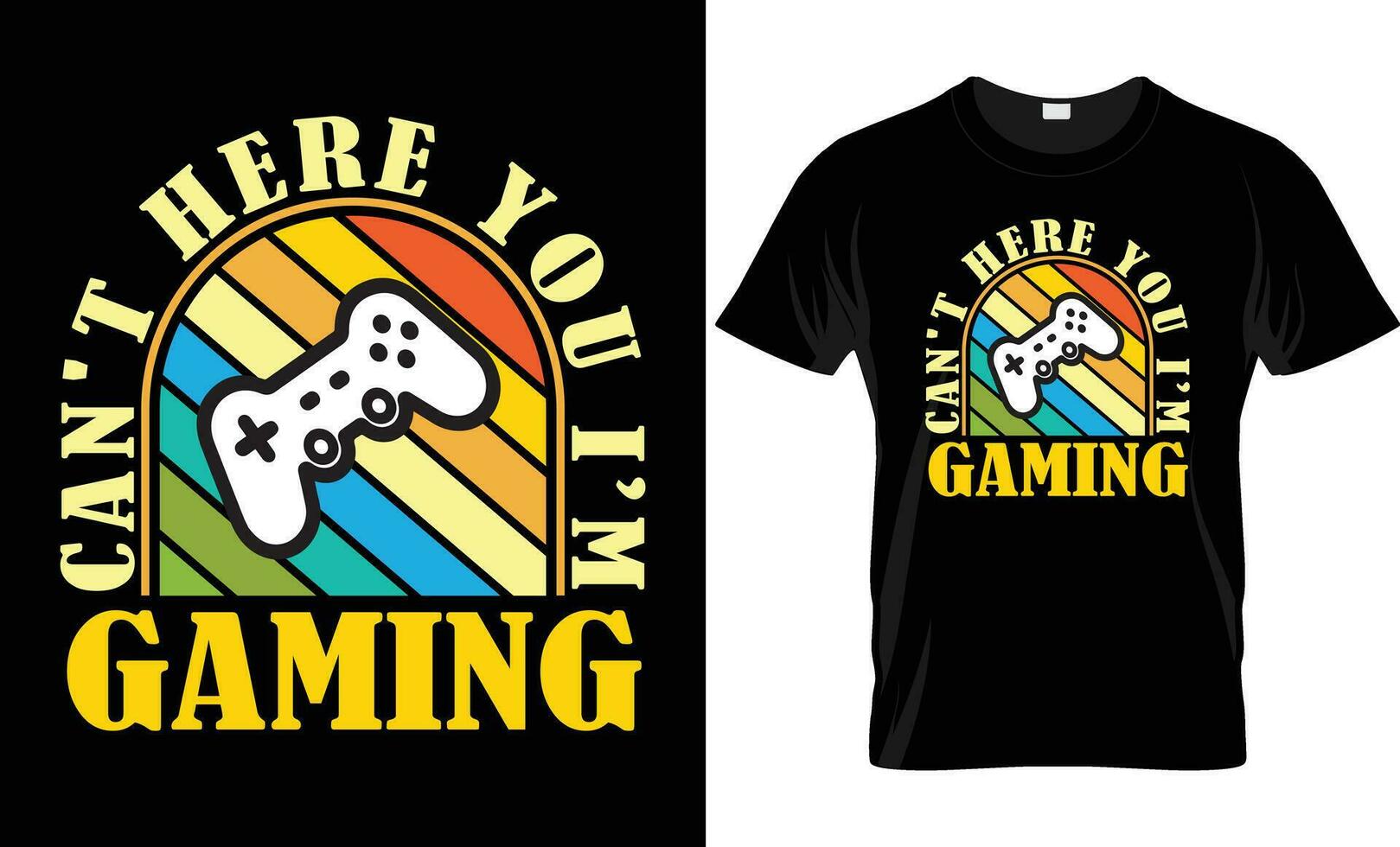 Stylish t-shirt and apparel trendy design with glitchy gamepad, typography, print, vector illustration. Global swatches.