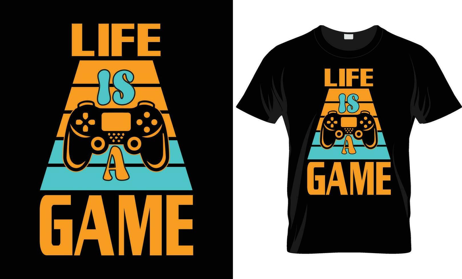 Stylish t-shirt and apparel trendy design with glitchy gamepad, typography, print, vector illustration. Global swatches.