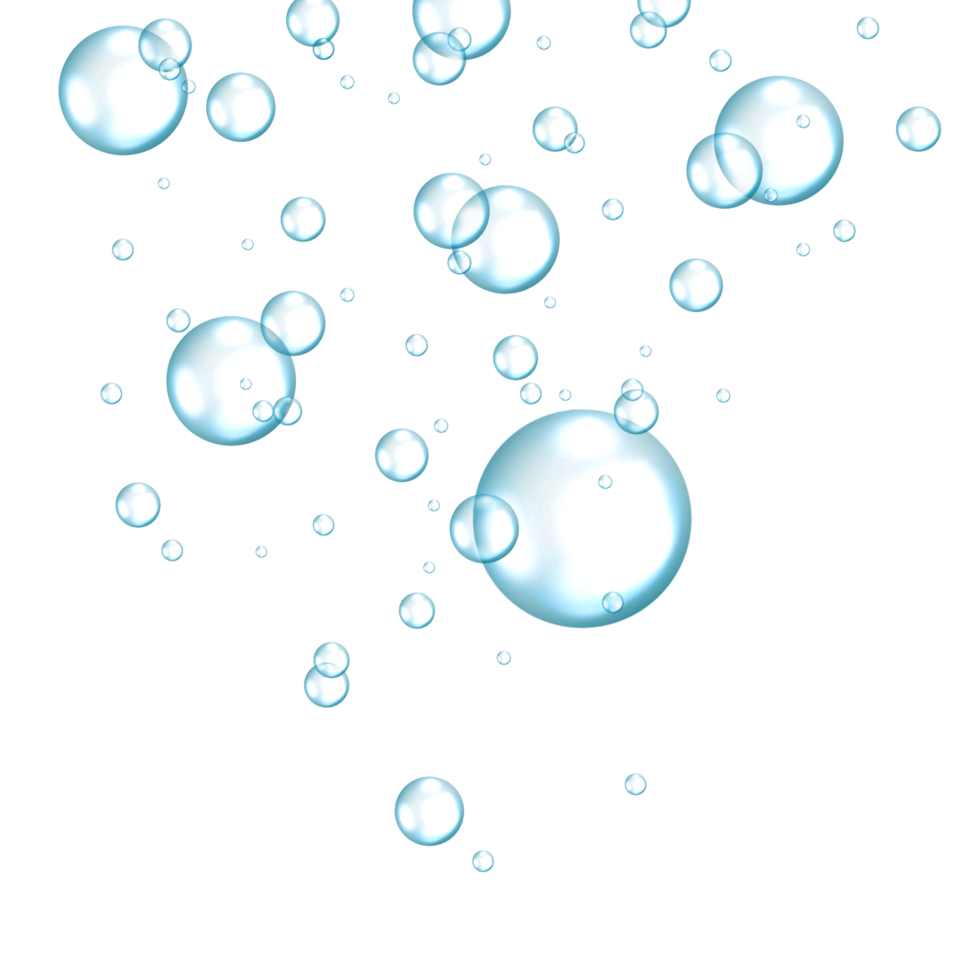 Bubbles in water png