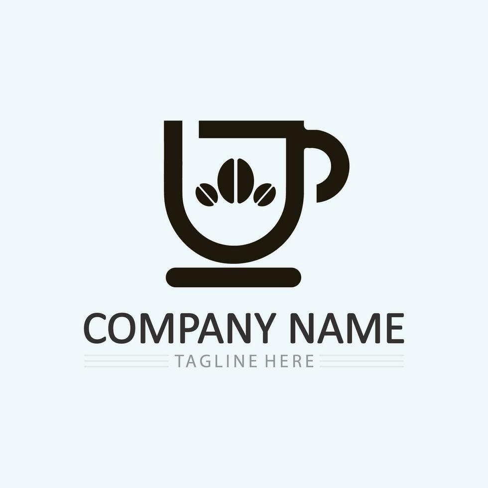 Coffee cup Logo Template vector