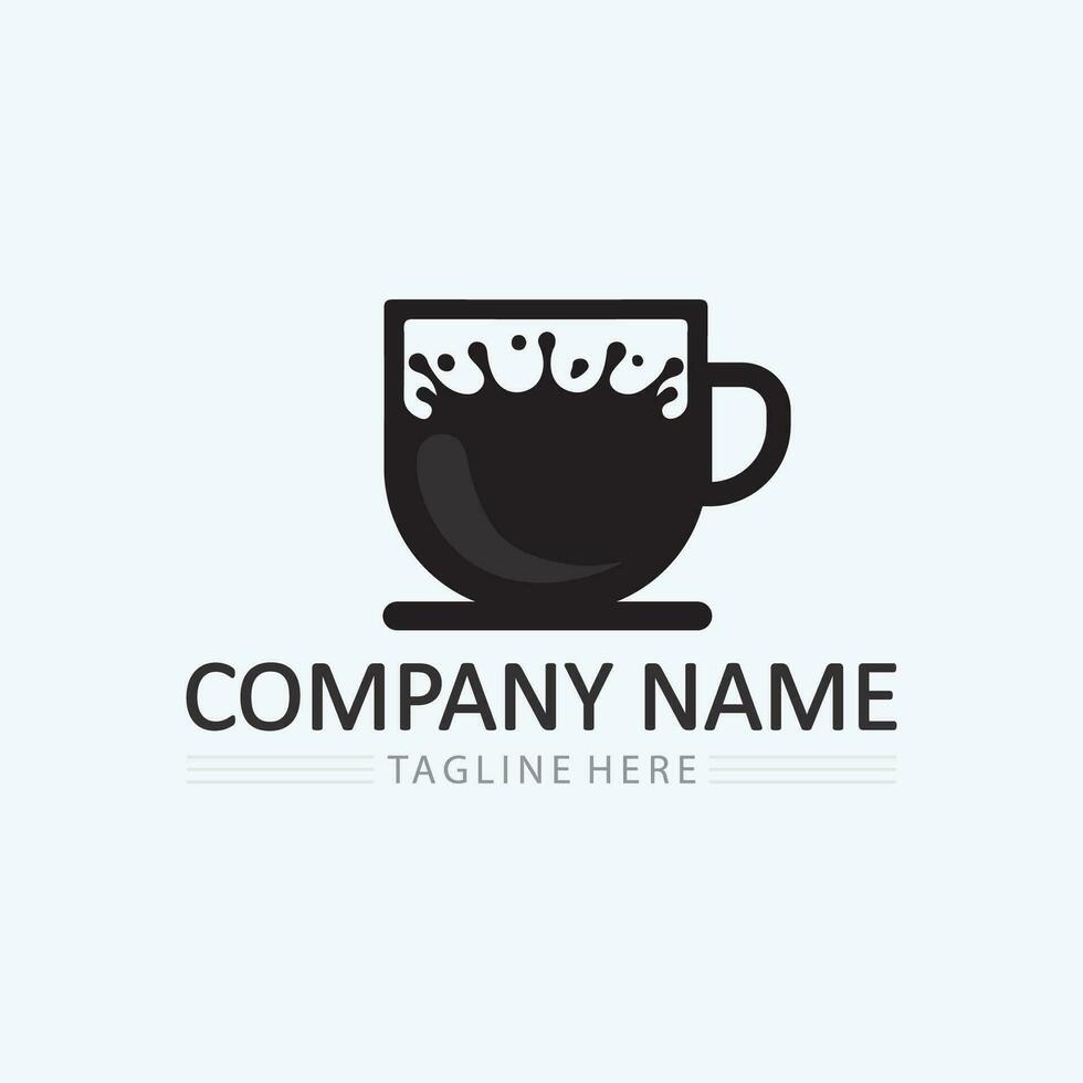 Coffee cup Logo Template vector
