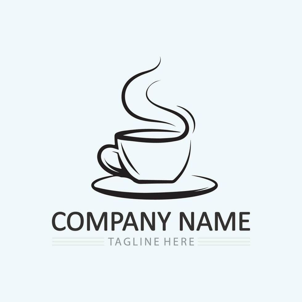 Coffee cup Logo Template vector