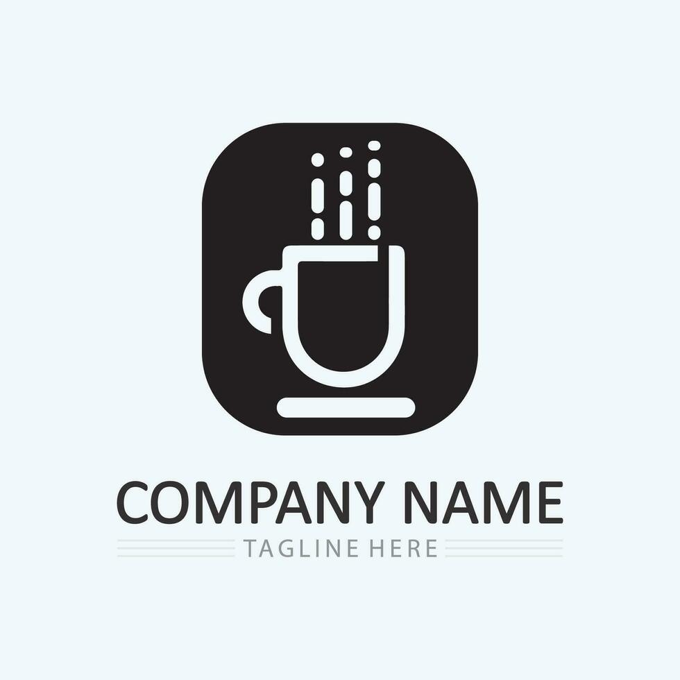 Coffee cup Logo Template vector