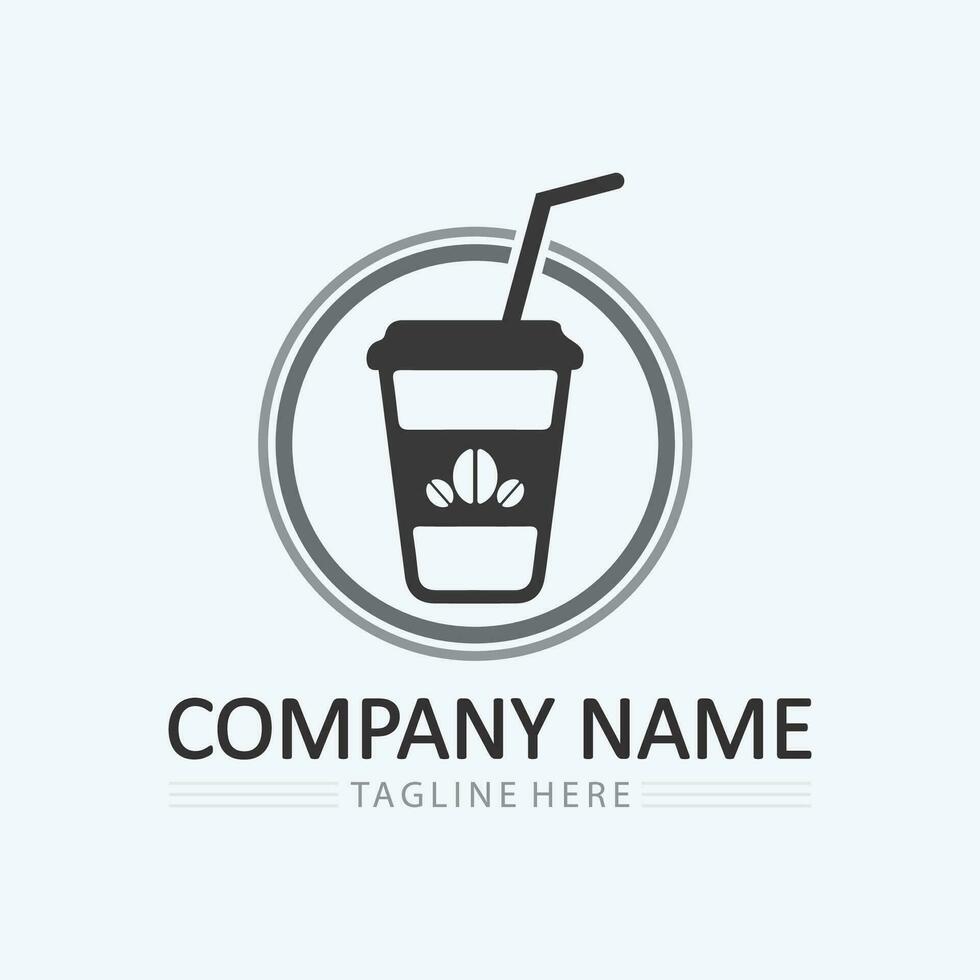 Coffee cup Logo Template vector