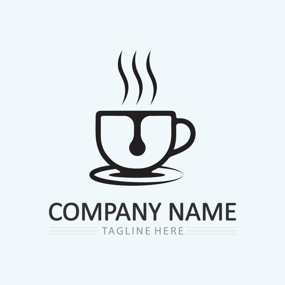 Coffee cup Logo Template vector