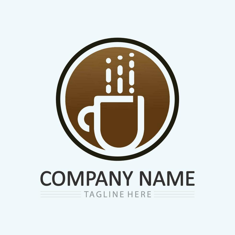 Coffee cup Logo Template vector