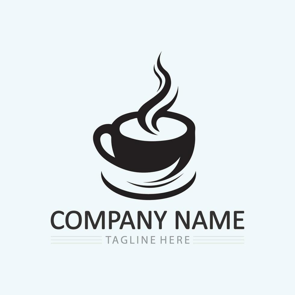 Coffee cup Logo Template vector