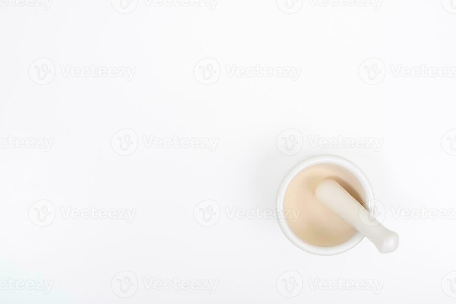 Mortar and pestle with pharmaceutical preparations's photo