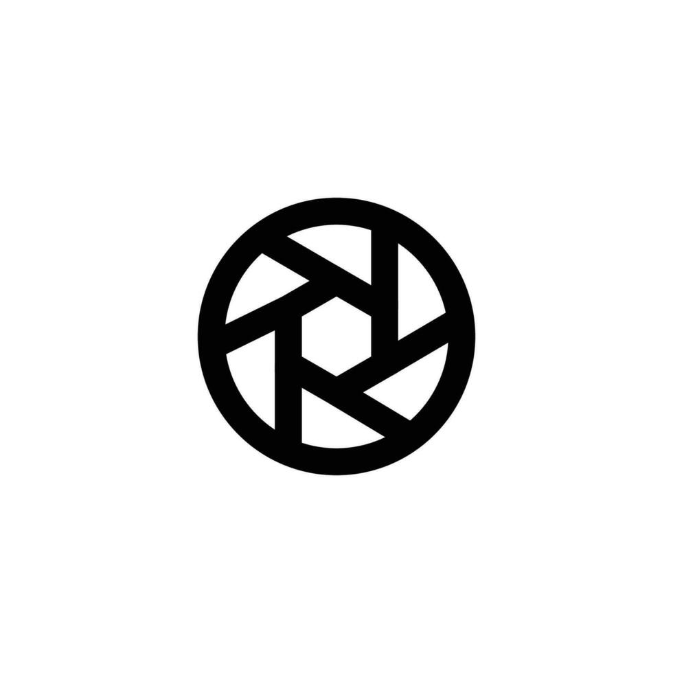 optical diafragma vector illustration. icon linear design