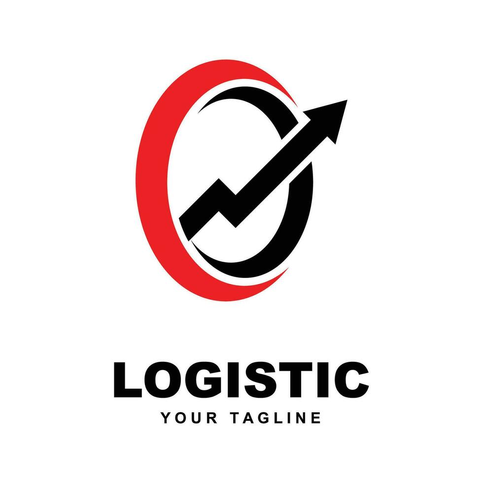 Logistic Company Logo Vector With slogan template