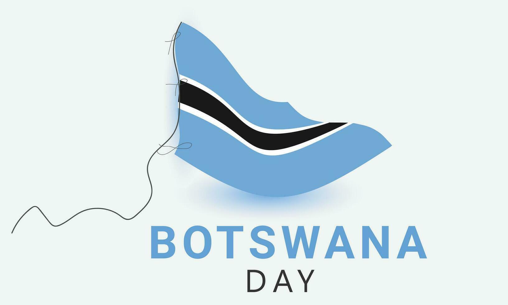 Botswana happy independence day. background, banner, card, poster, template. Vector illustration.