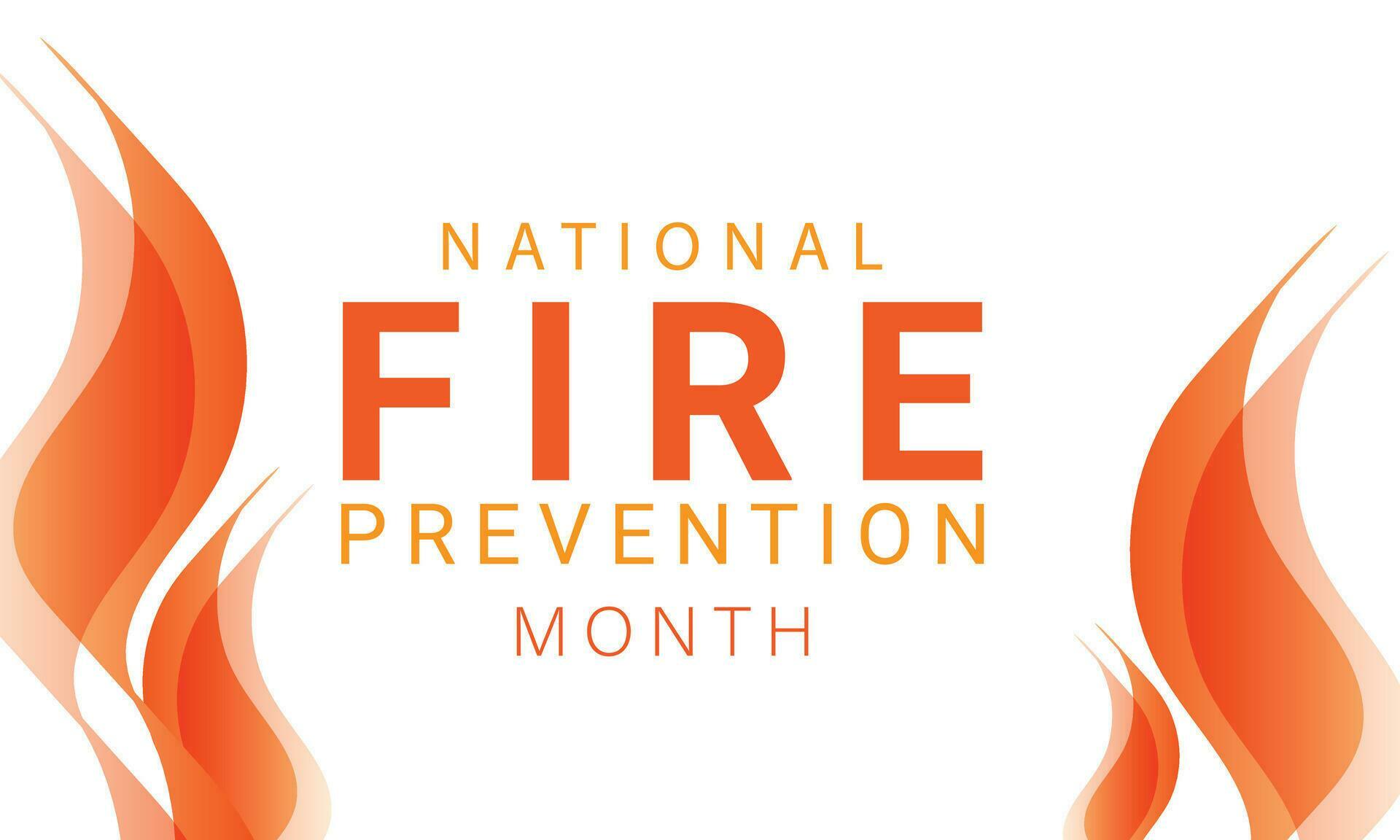 National fire prevention month. background, banner, card, poster