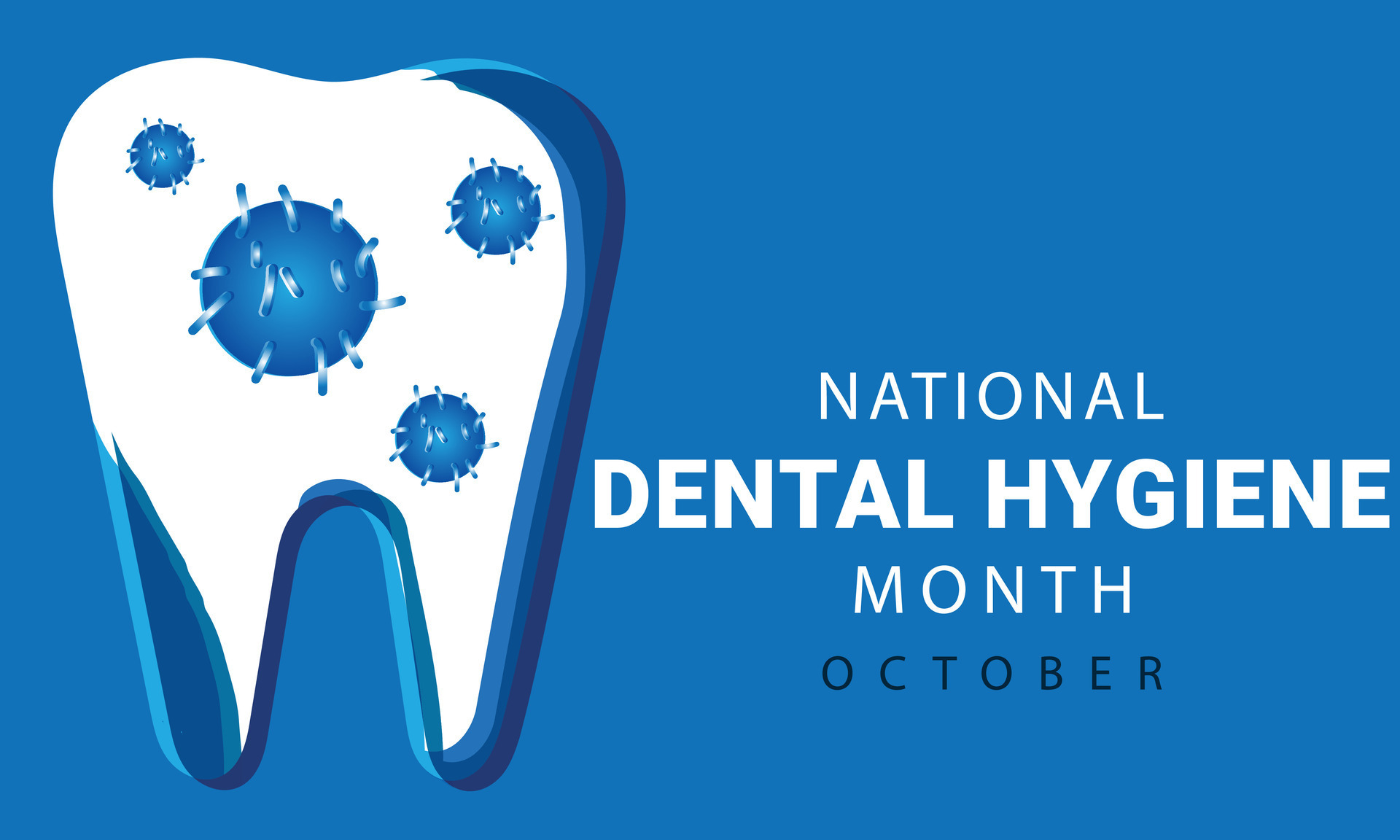National Dental Hygiene month. background, banner, card, poster