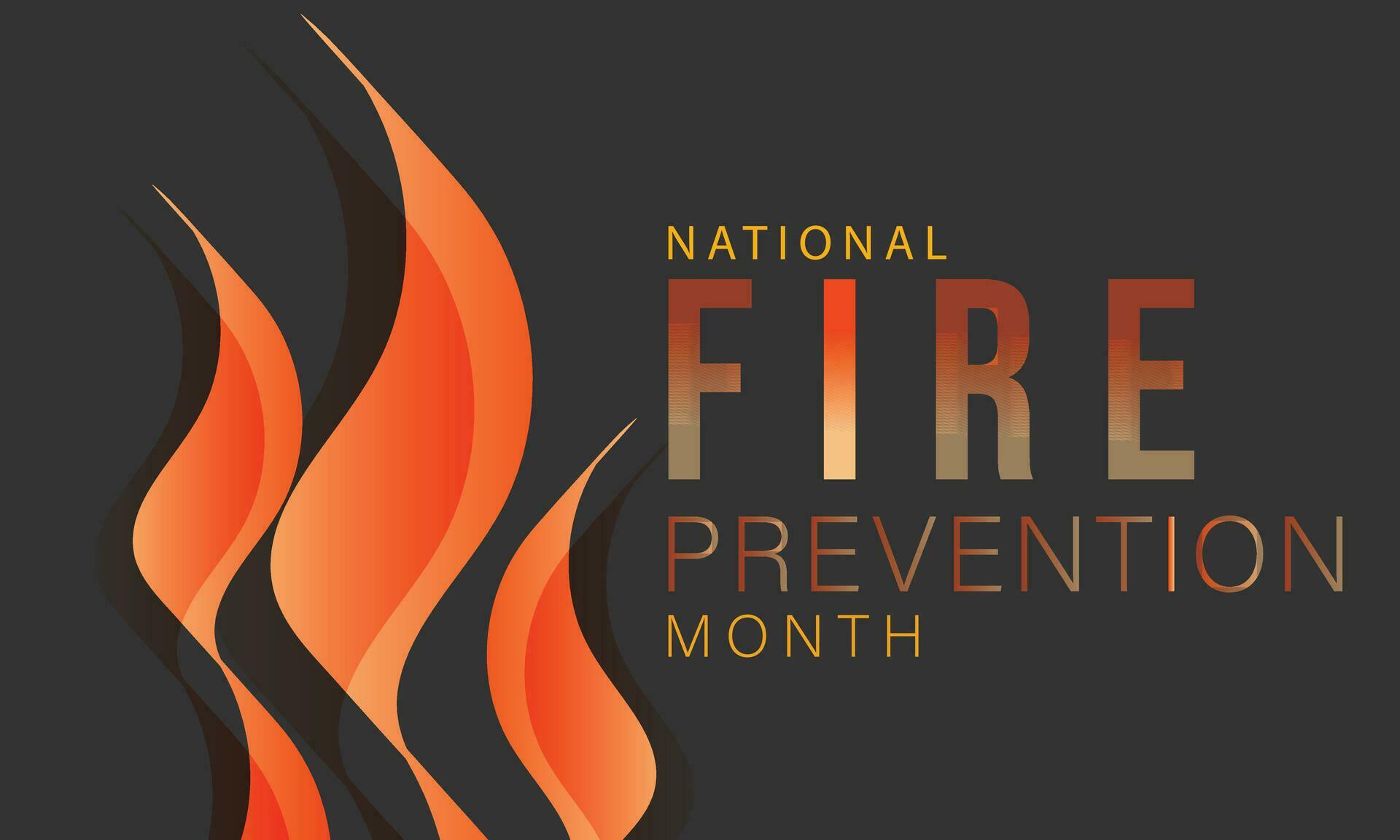National fire prevention month. background, banner, card, poster