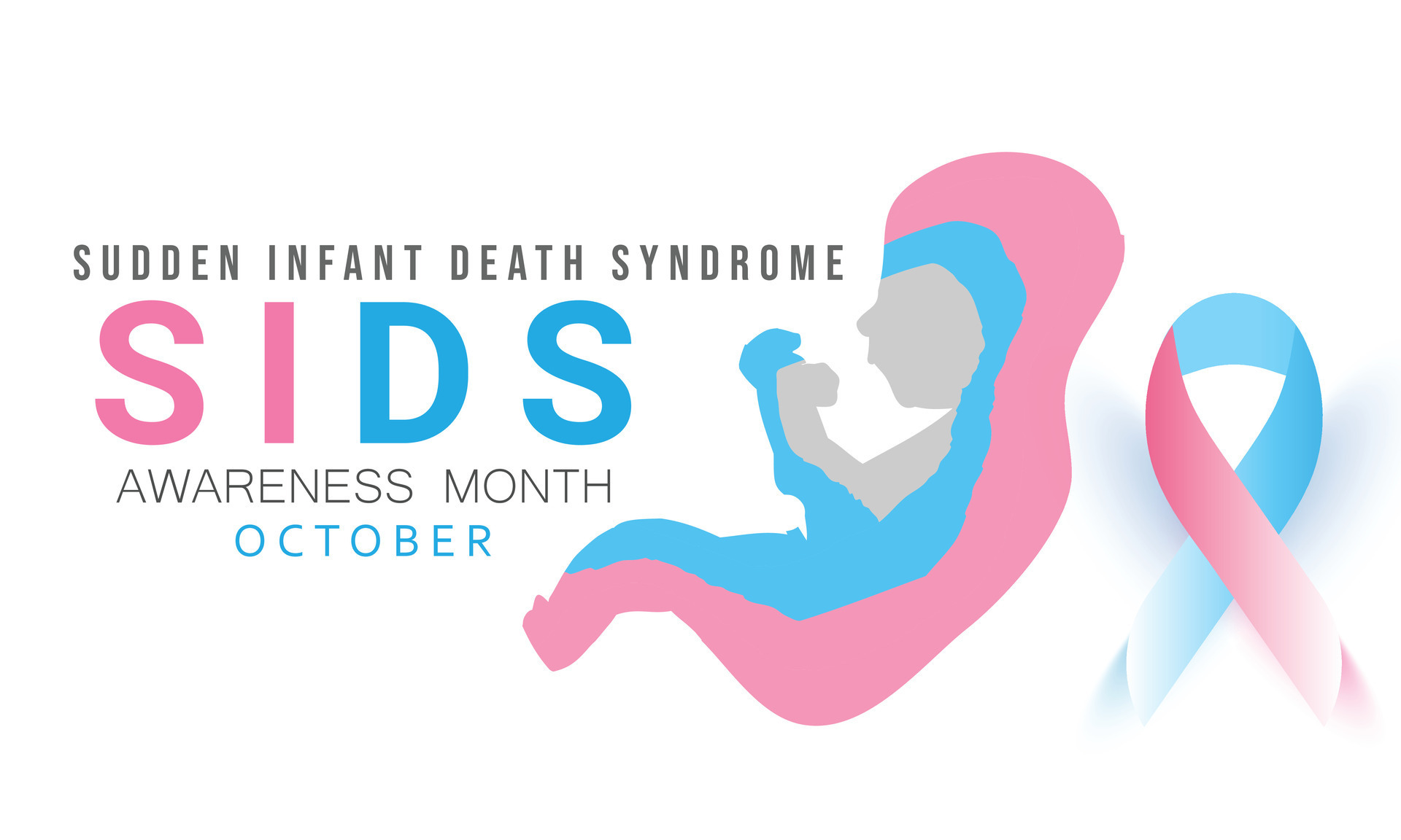Sudden Infant Death Syndrome awareness month. background, banner, card