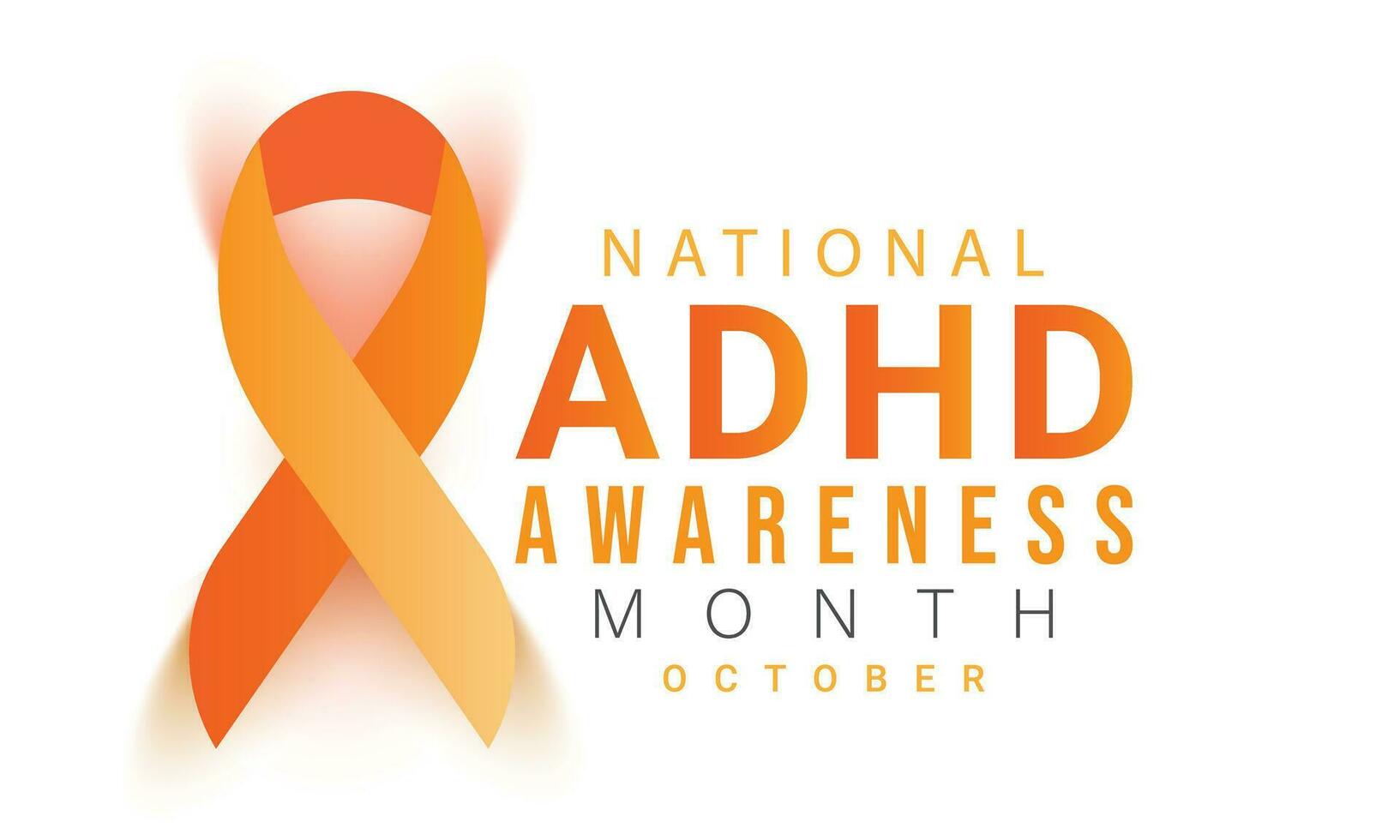 National ADHD awareness month. background, banner, card, poster