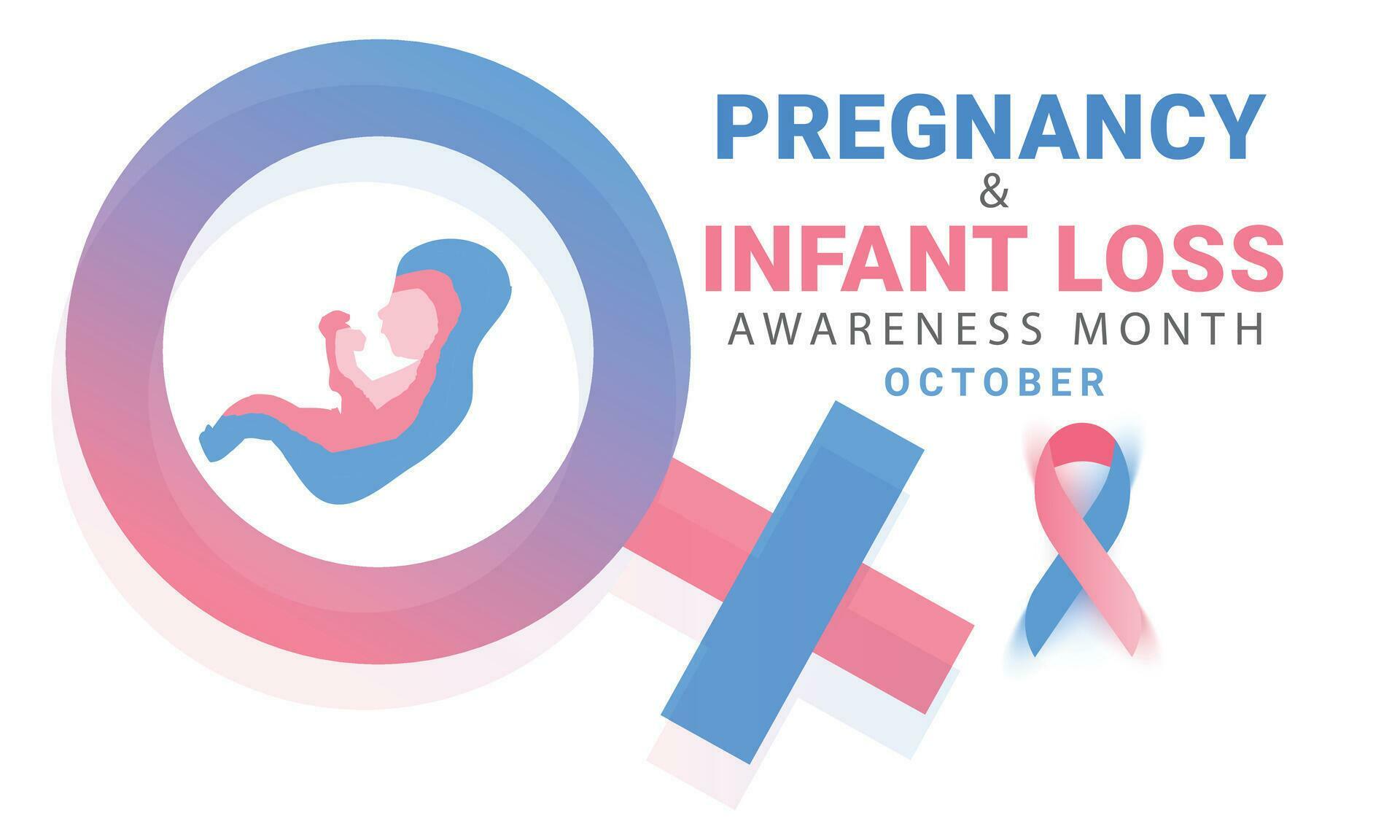 Pregnancy and infant loss awareness month. background, banner, card