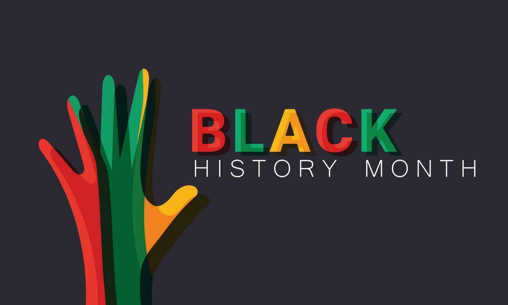 Black history month. background, banner, card, poster, template. Vector illustration.