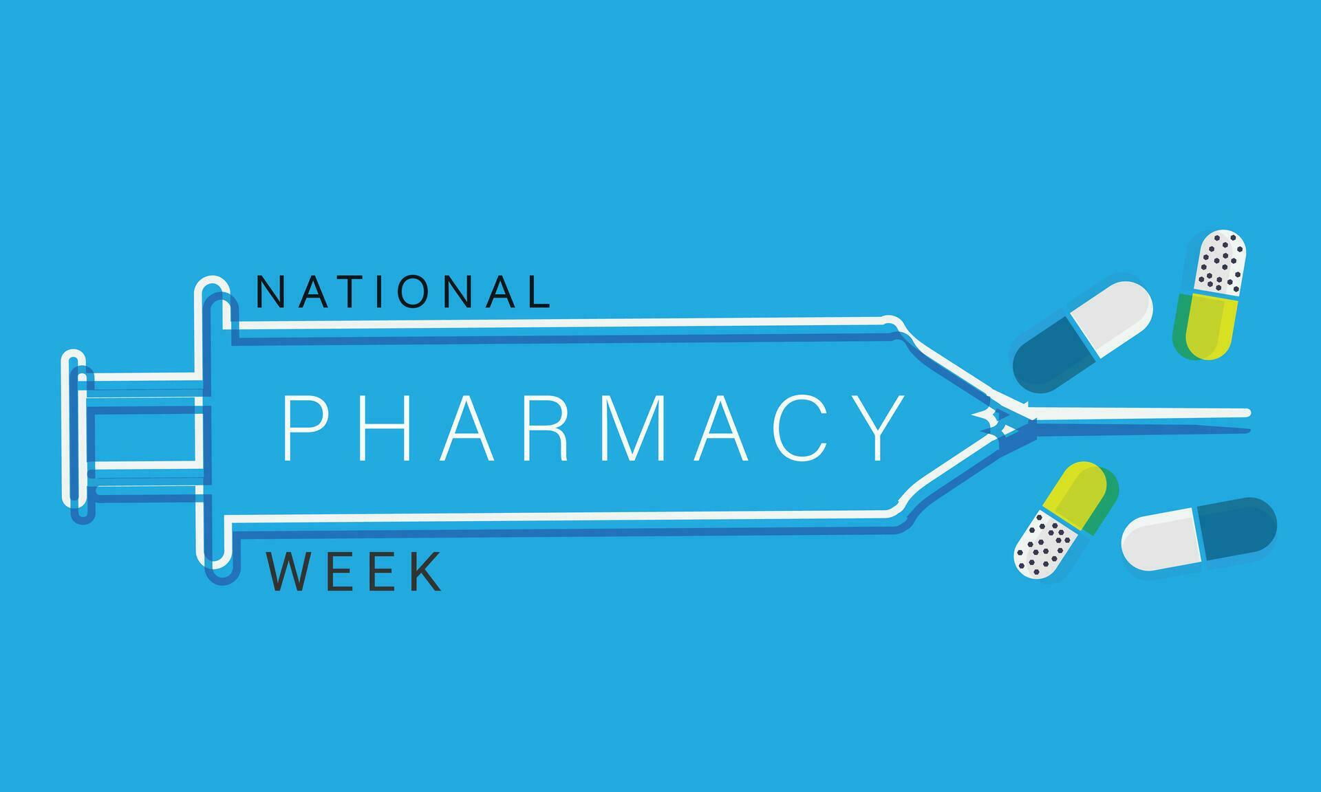 National Pharmacy Week. background, banner, card, poster, template