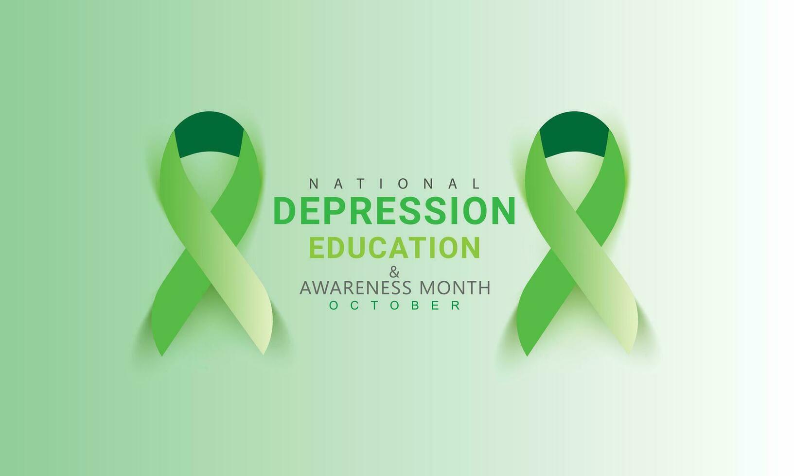 National Depression Education and awareness month. background, banner