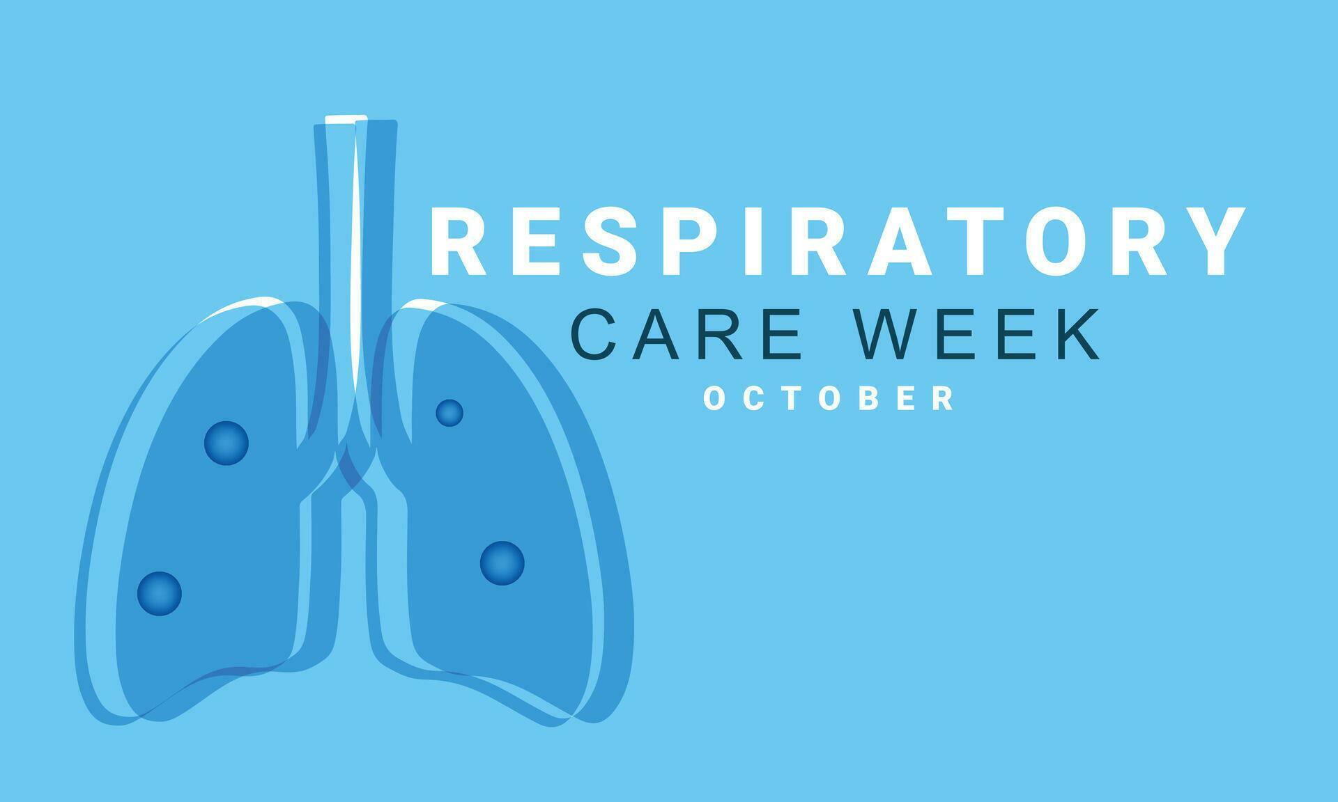 Respiratory Care week. background, banner, card, poster, template