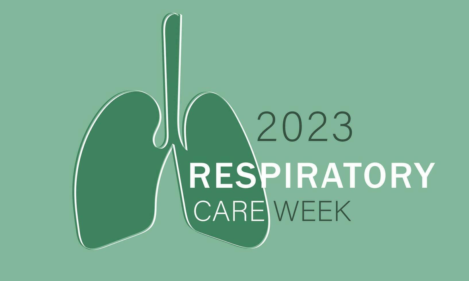 Respiratory Care week. background, banner, card, poster, template. Vector illustration.