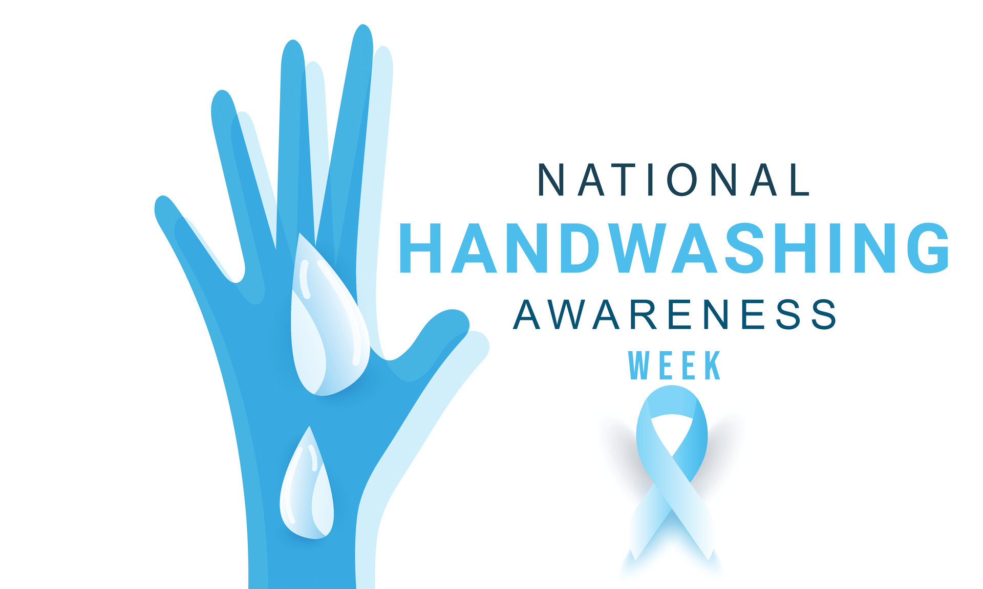 National Handwashing Awareness Week. background, banner, card, poster, template. Vector