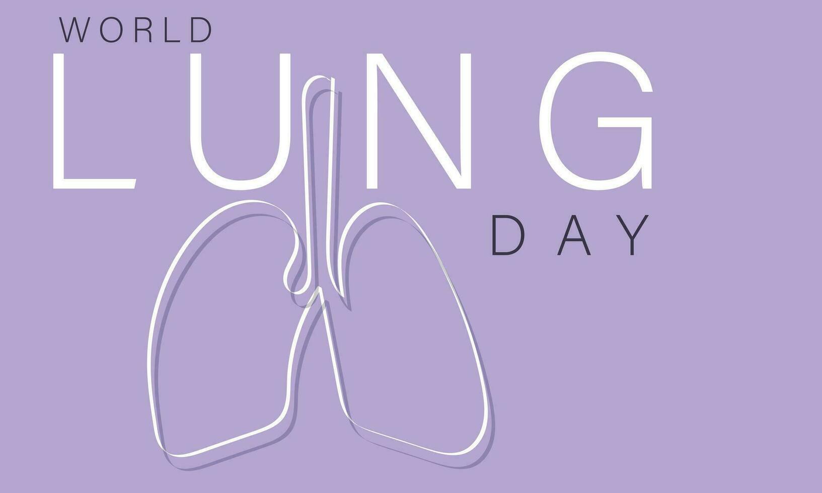 World Lung day. background, banner, card, poster, template. Vector