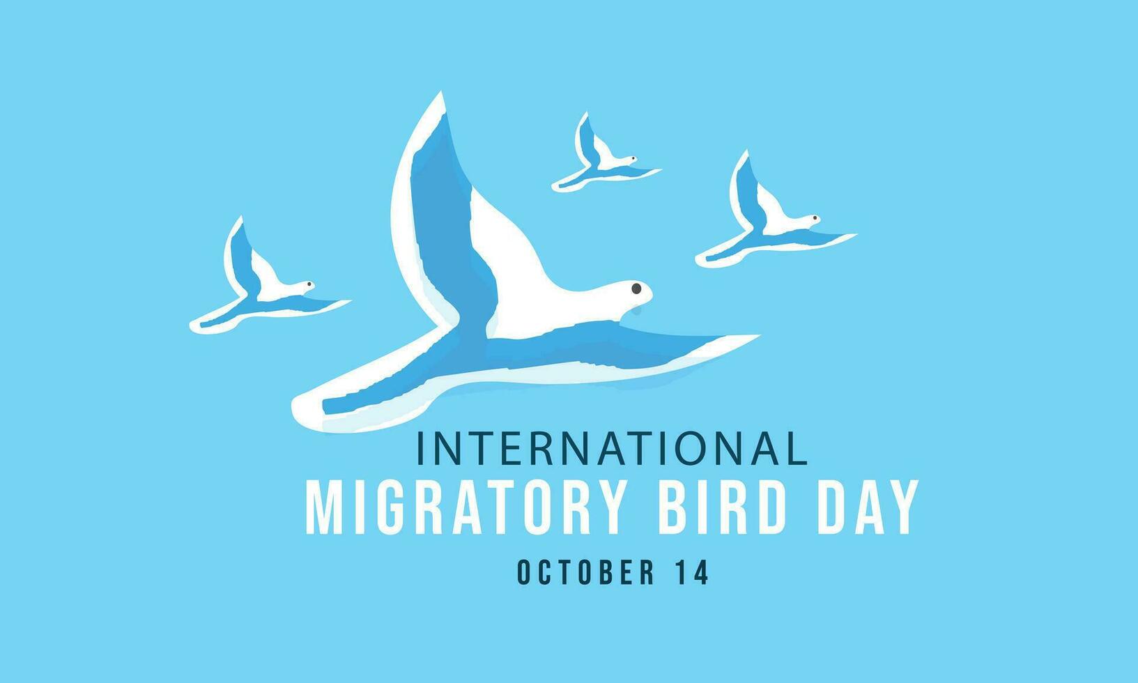 International Migratory Bird Day. background, banner, card, poster, template. Vector illustration.