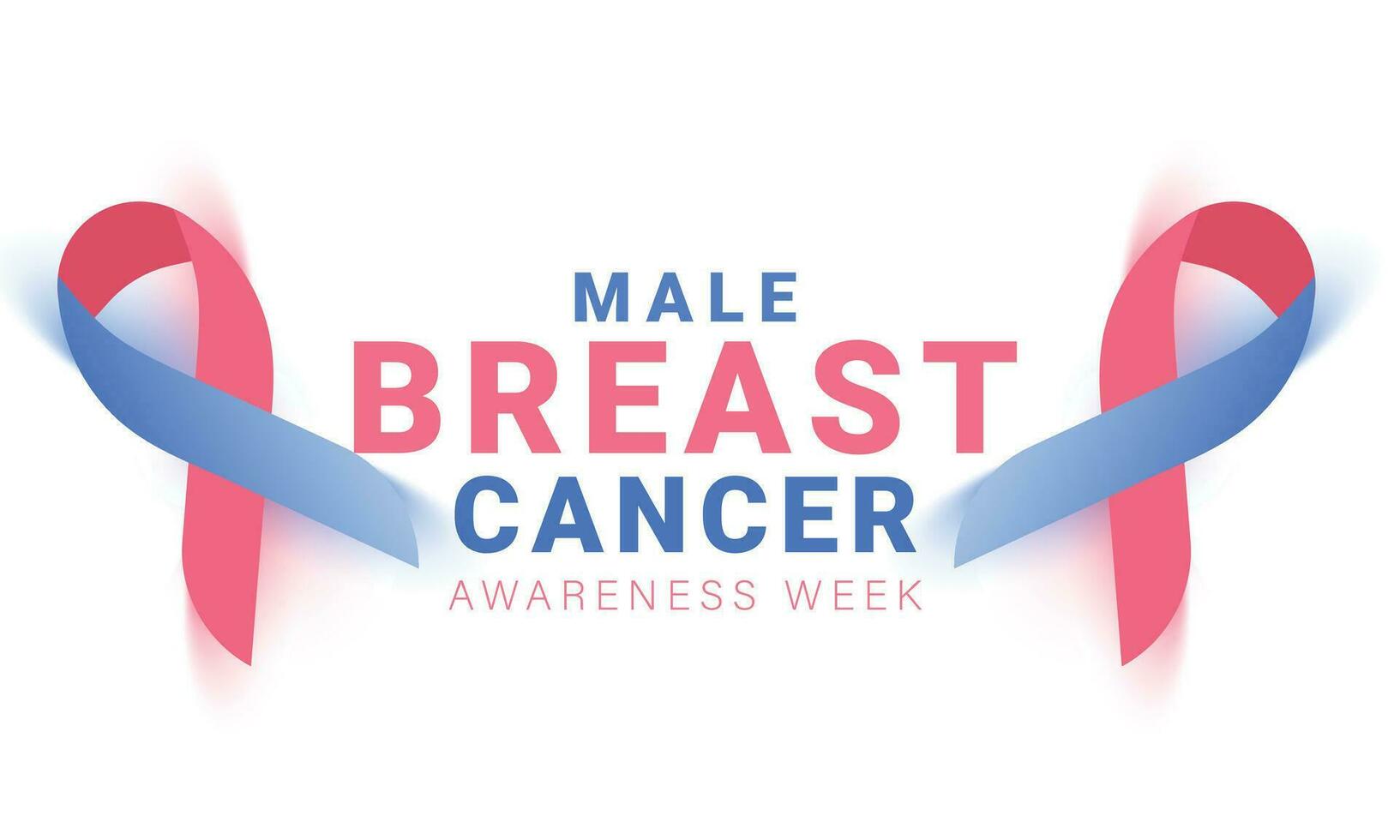 Male Breast cancer awareness week. background, banner, card, poster, template. Vector illustration.