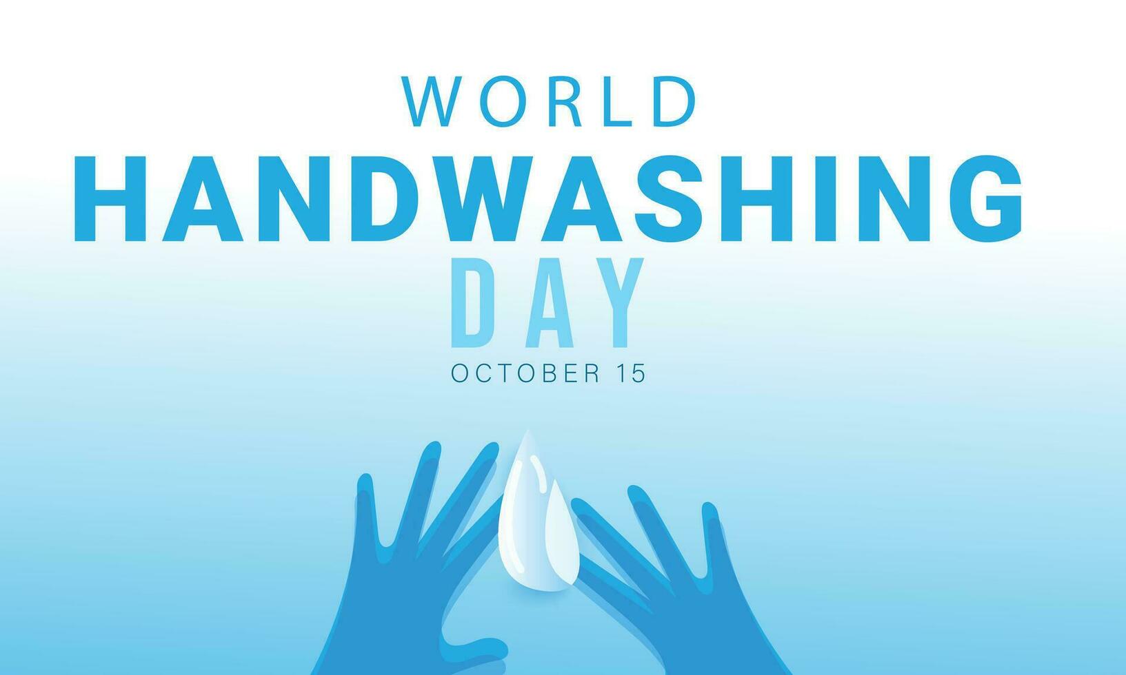 World handwashing day. background, banner, card, poster, template. Vector illustration.