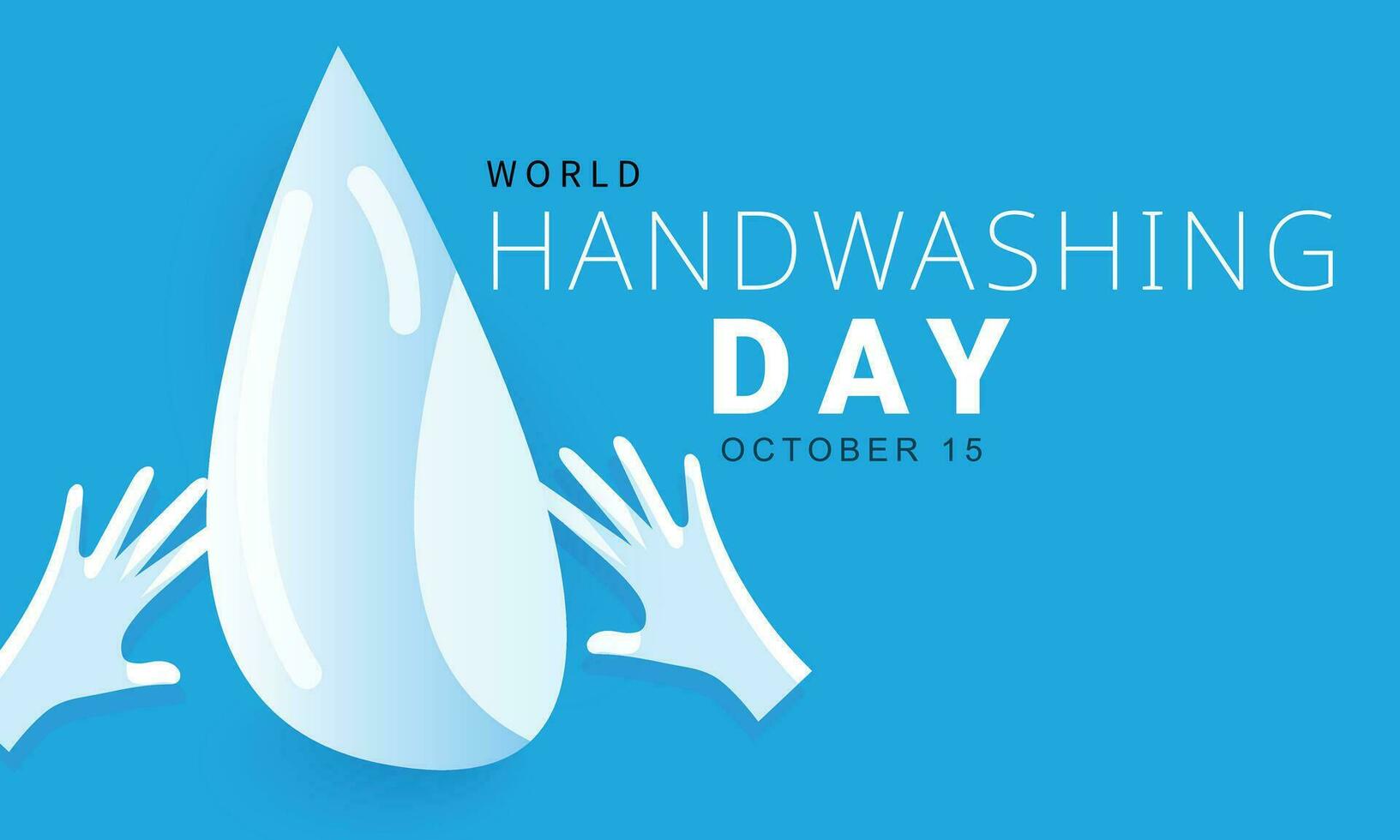 World handwashing day. background, banner, card, poster, template. Vector illustration.
