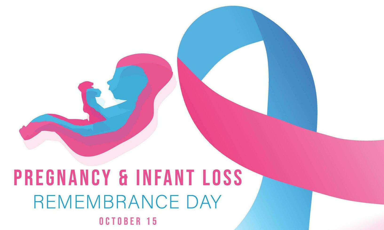 Pregnancy and infant loss remembrance day. background, banner, card, poster, template. Vector illustration.