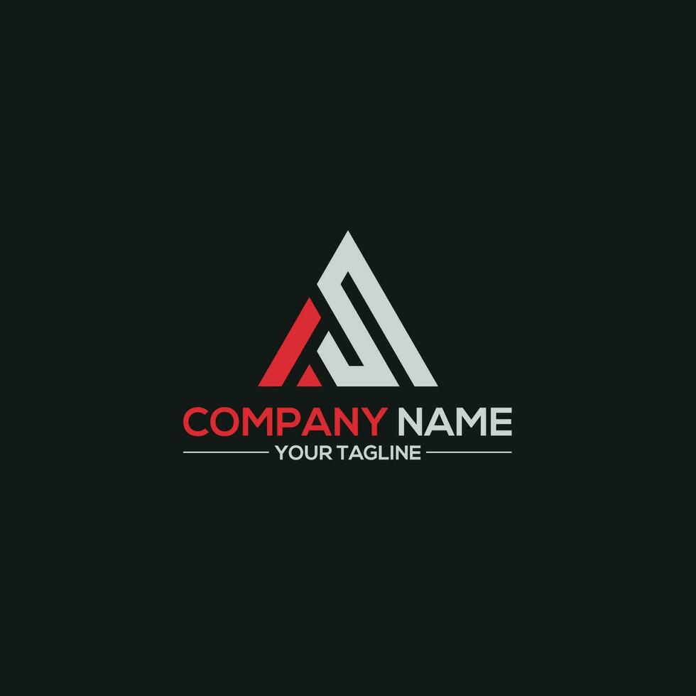 a s letter logo, modern and trendy SA AS S A initial-based letter icon logo. vector