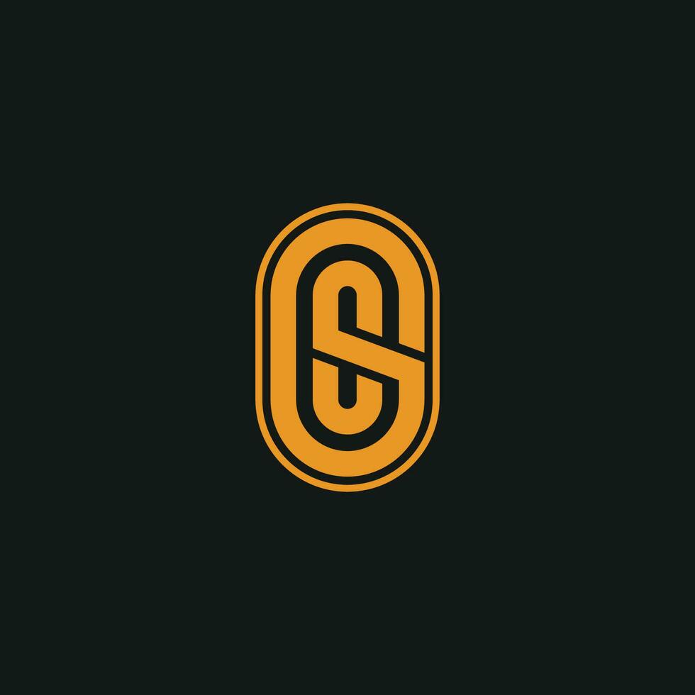 Modern unique letter GS SG logo icon design template elements. vector