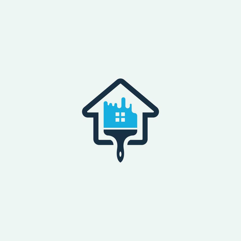 house print and printing logo design template. Vector illustration.