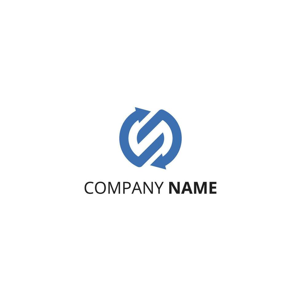 S logo design Letter S logo icon design template elements. vector