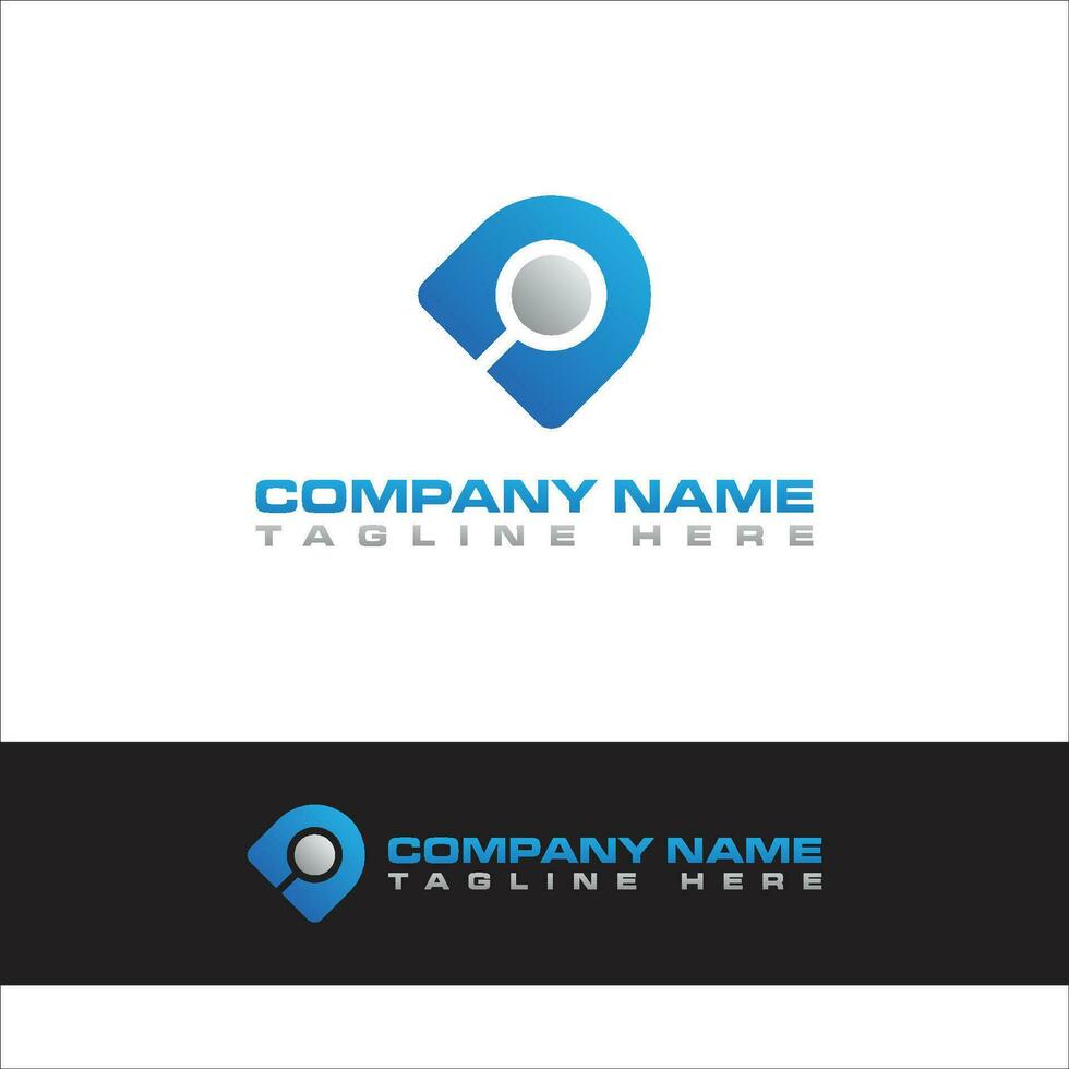 Letter d logo initial d letter search icon design template vector