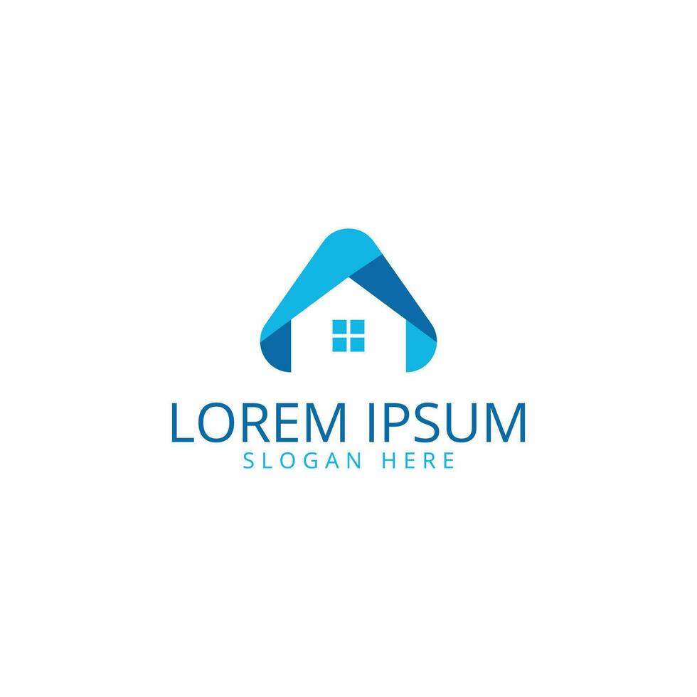 Initial letter a and house logo design template vector. logo designs with letter A and home. vector