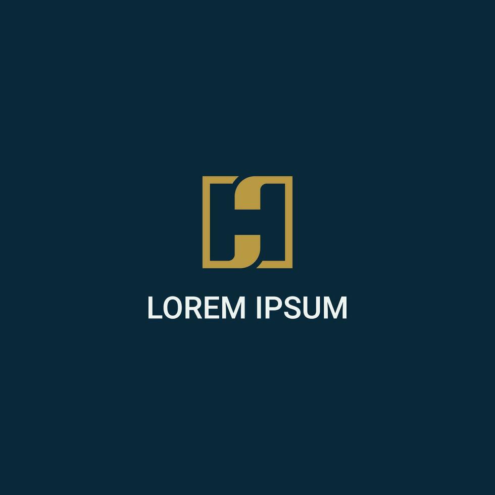 Letter H logo icon design template. Abstract vector elements