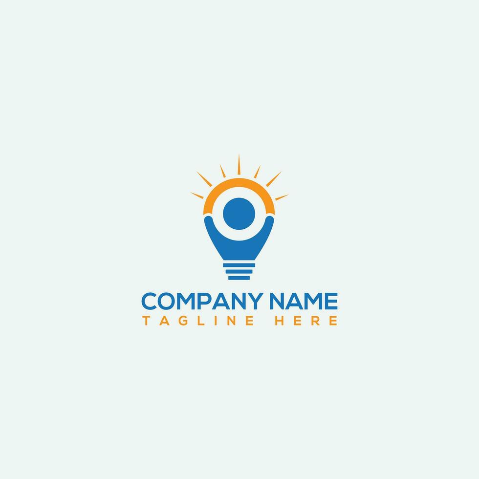 Idea Man Logo vector template.