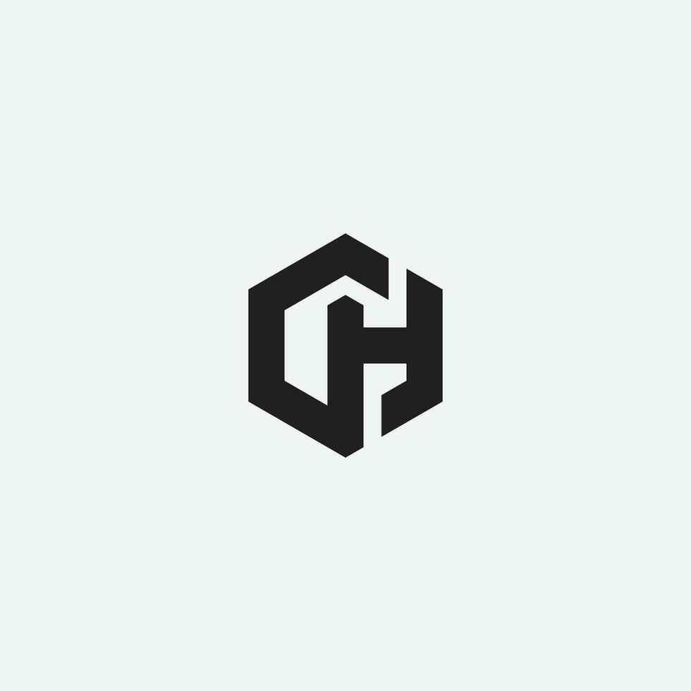 GH Logo Monogram Icon Vector element.